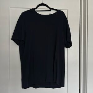 Men’s Theory Dark Navy Short Sleeve Shirt Size X-LARGE